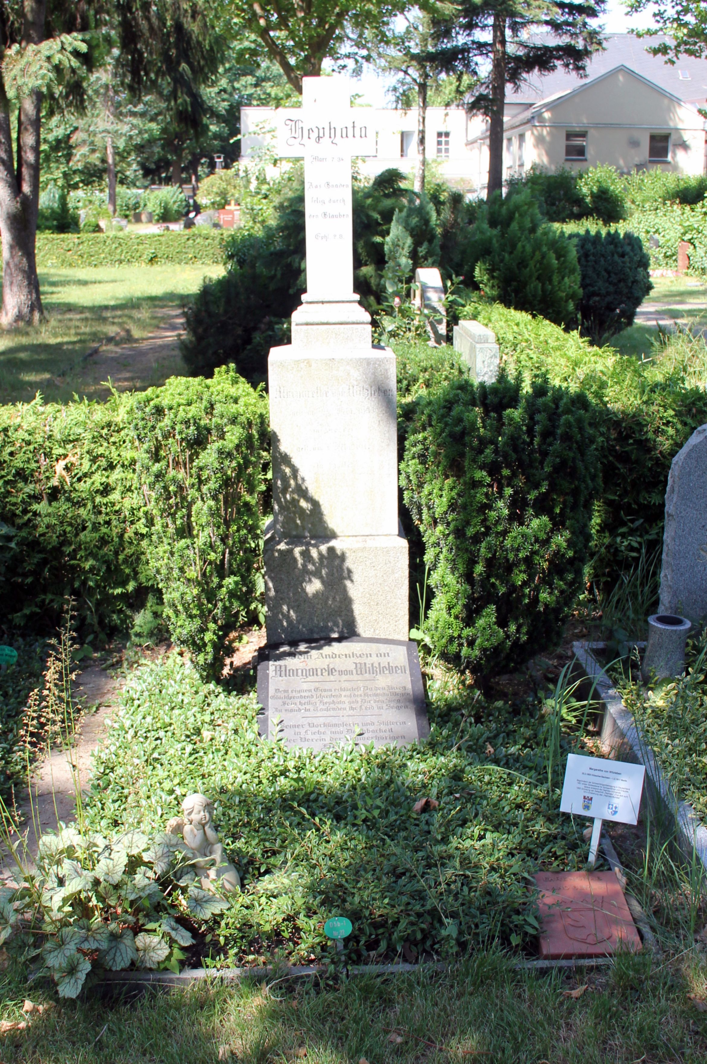 Ehrengrab von Margarethe von Witzleben auf dem Friedhof Wilmersdorf